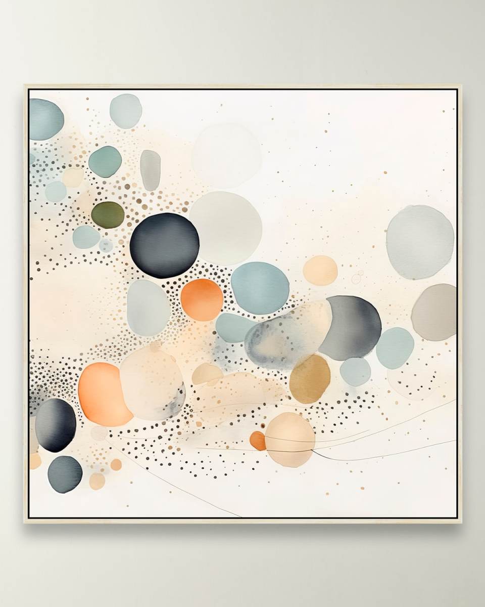 "Delightful Orbs 2" Framed Giclee